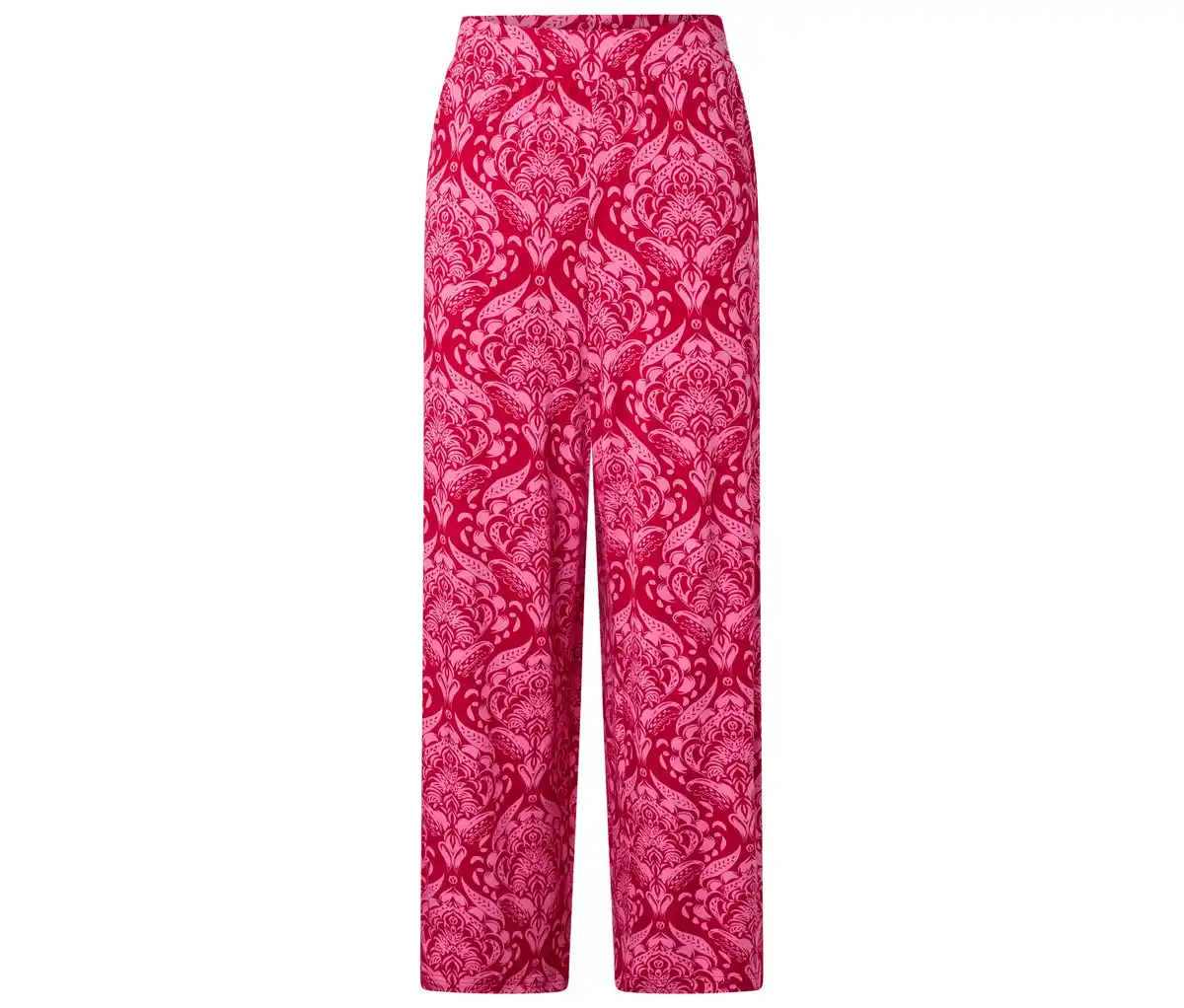 Bild 1 von Palazzohose, pinkfarbener Alloverprint