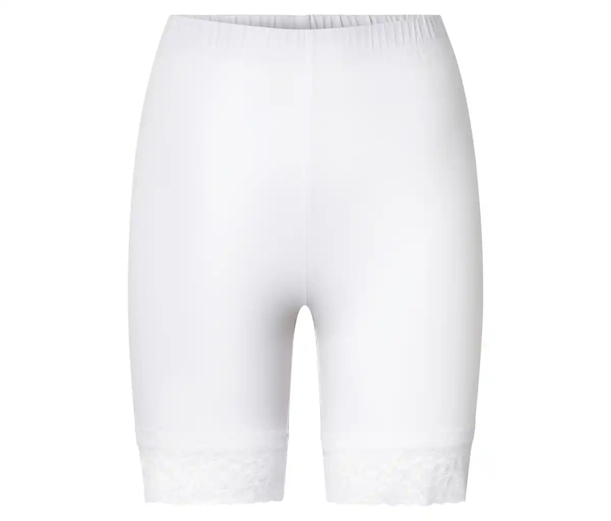 Bild 1 von Radlershorts mit Spitzenborte, weiß