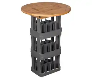 deVries Teak-Tischplatte für Getränkekisten
