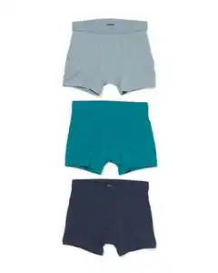 Kinder-Boxershorts aus Baumwolle – 3 Stück blau