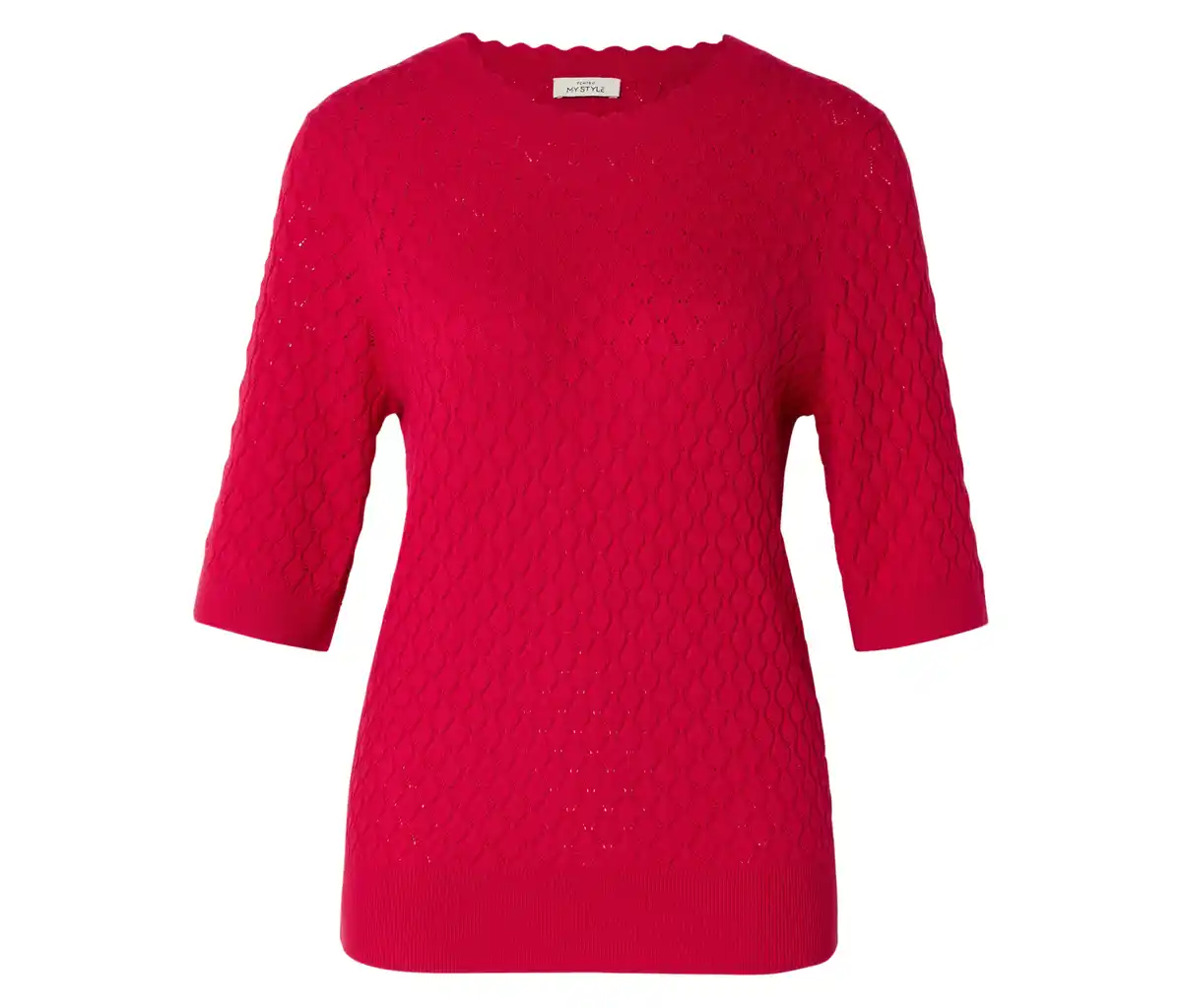 Bild 1 von Kurzarmpullover mit Ajour-Muster