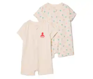 2 kurze Baby-Pyjamas