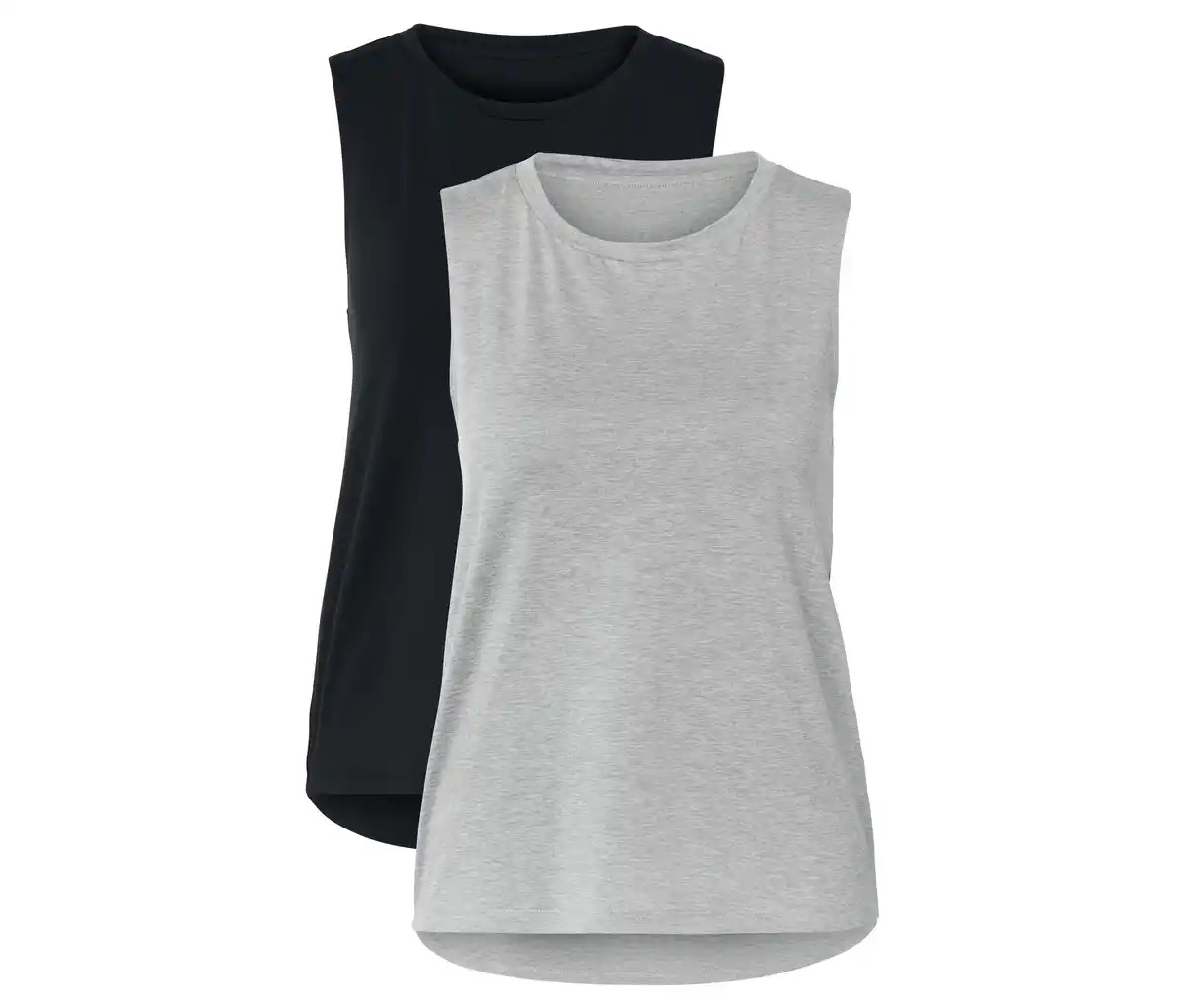 Bild 1 von 2 Sport-Tops, schwarz und grau