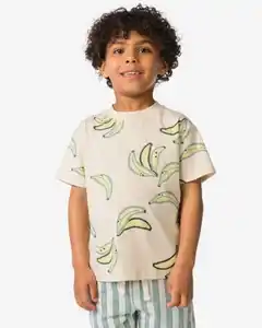 Kinder-T-Shirt, Banane ecru
