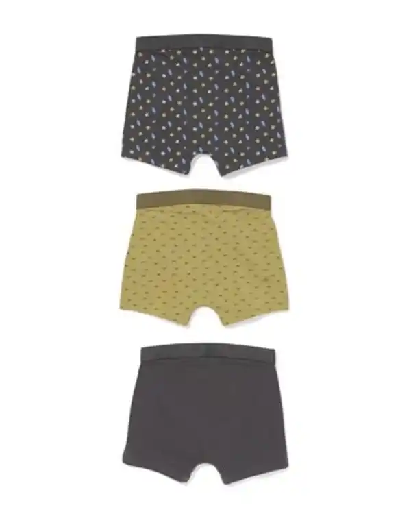 Bild 2 von Kinder-Boxershorts Surfdesign – 3 Stück anthrazit