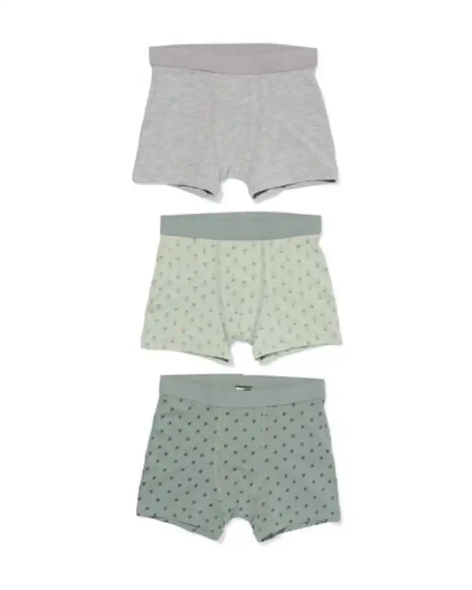 Bild 1 von Kinder-Boxershorts aus Baumwolle – 3 Stück grün
