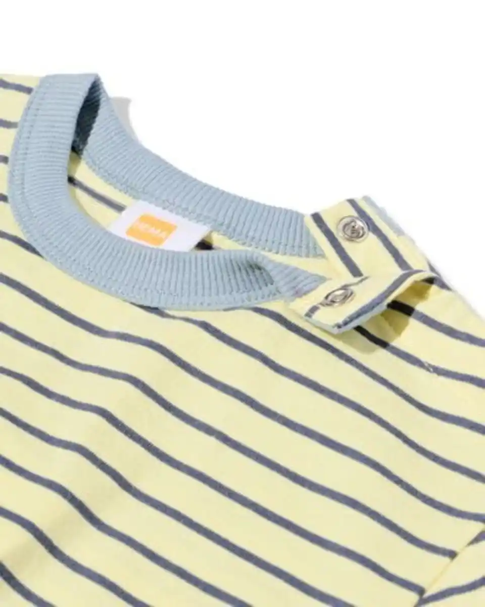 Bild 3 von Baby-T-Shirt gestreift hellgelb
