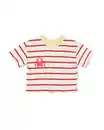 Bild 1 von Baby-T-Shirt Jersey gestreift rot
