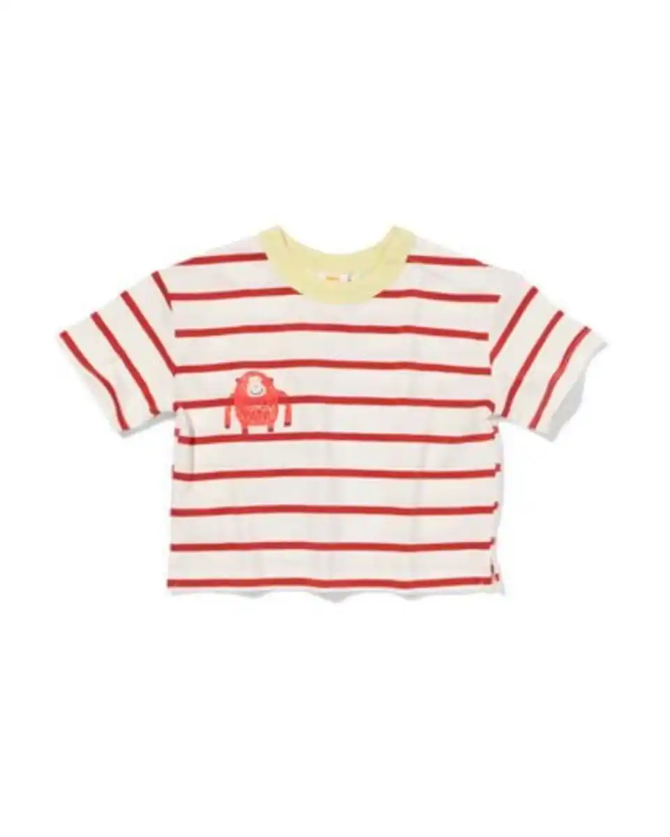 Bild 1 von Baby-T-Shirt Jersey gestreift rot