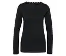 Bild 1 von Shirt mit Wellenkante, schwarz