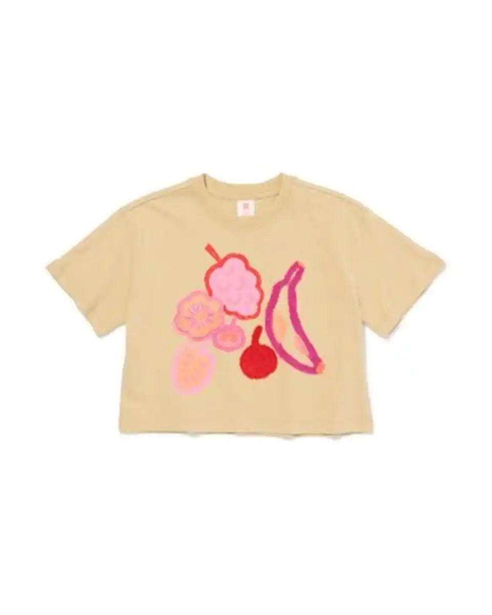 Bild 2 von Kinder-T-Shirt, Jersey, Früchte sandfarben