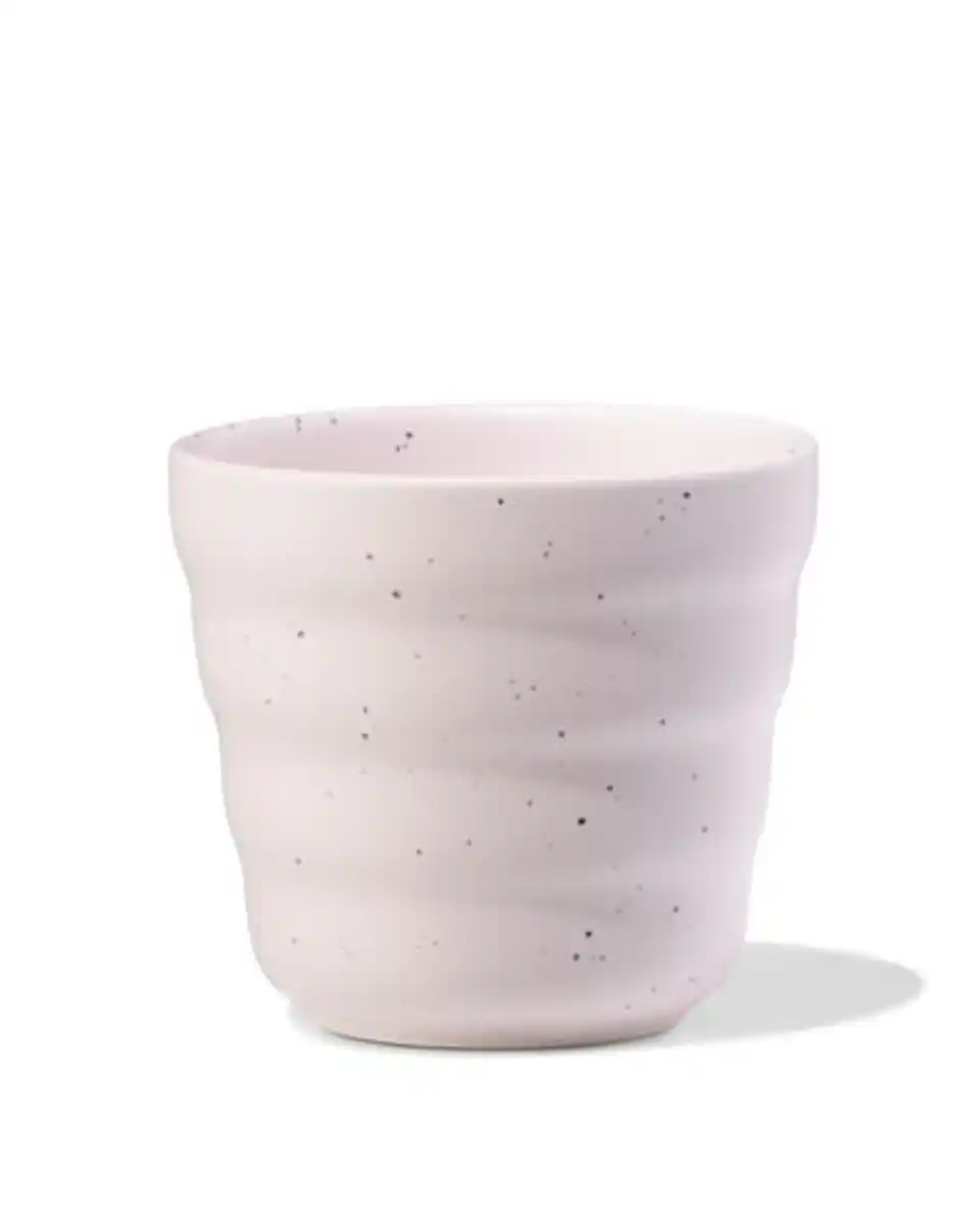 Bild 1 von Kaffeetasse 200 ml, Trend, Steingut, gesprenkelt, rosa
