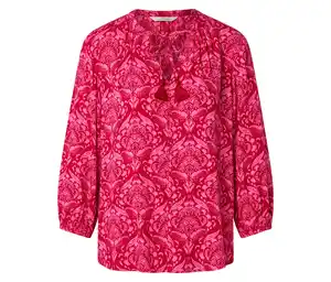 Tunika-Bluse, pinkfarbener Alloverprint