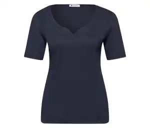 Street One Kurzarmshirt, navy
