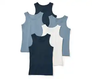 5 Kinder-Unterhemden, blau