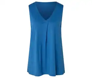 Top mit Falten-Detail, blau