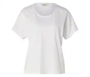 Shirt aus Leinenmix, weiß