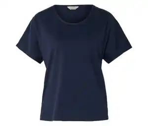 Shirt aus Leinenmix, dunkelblau
