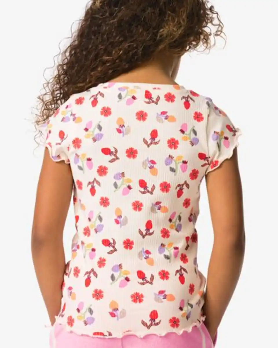 Bild 4 von Kinder-T-Shirt, Jersey, geblümt ecru