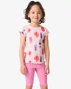 Kinder-T-Shirt, Jersey lila