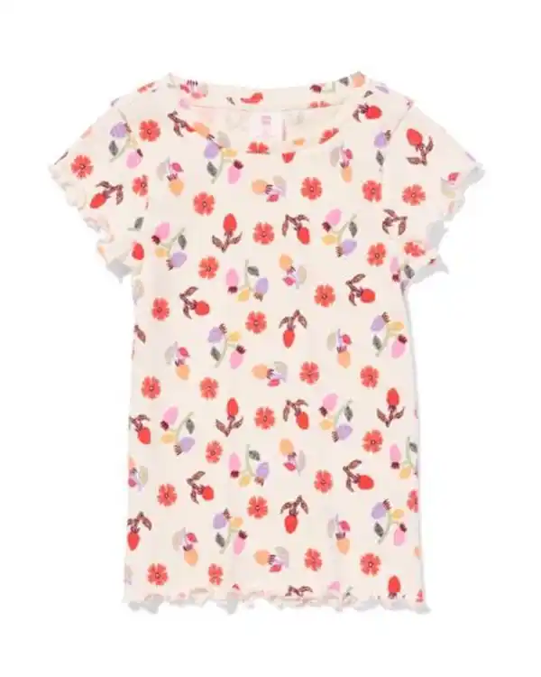 Bild 2 von Kinder-T-Shirt, Jersey, geblümt ecru
