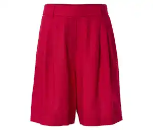Leinen-Bermuda-Shorts, rot