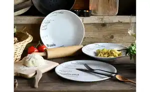 CreaTable Pizzateller 4er Set Europa