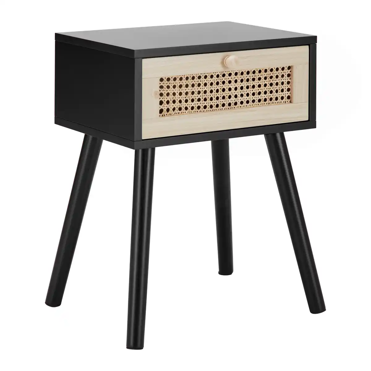 Bild 1 von Beistelltisch Denis Hellbraun/ Schwarz MDF, Naturfarben, Schwarz