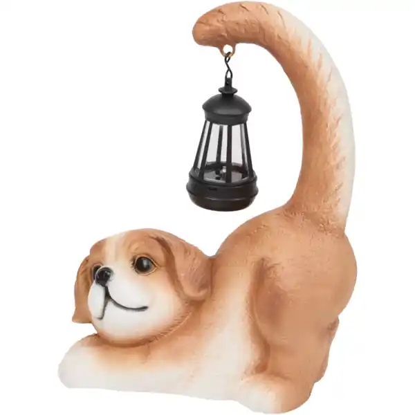 Bild 2 von Gartenfigur mit Solarlampe