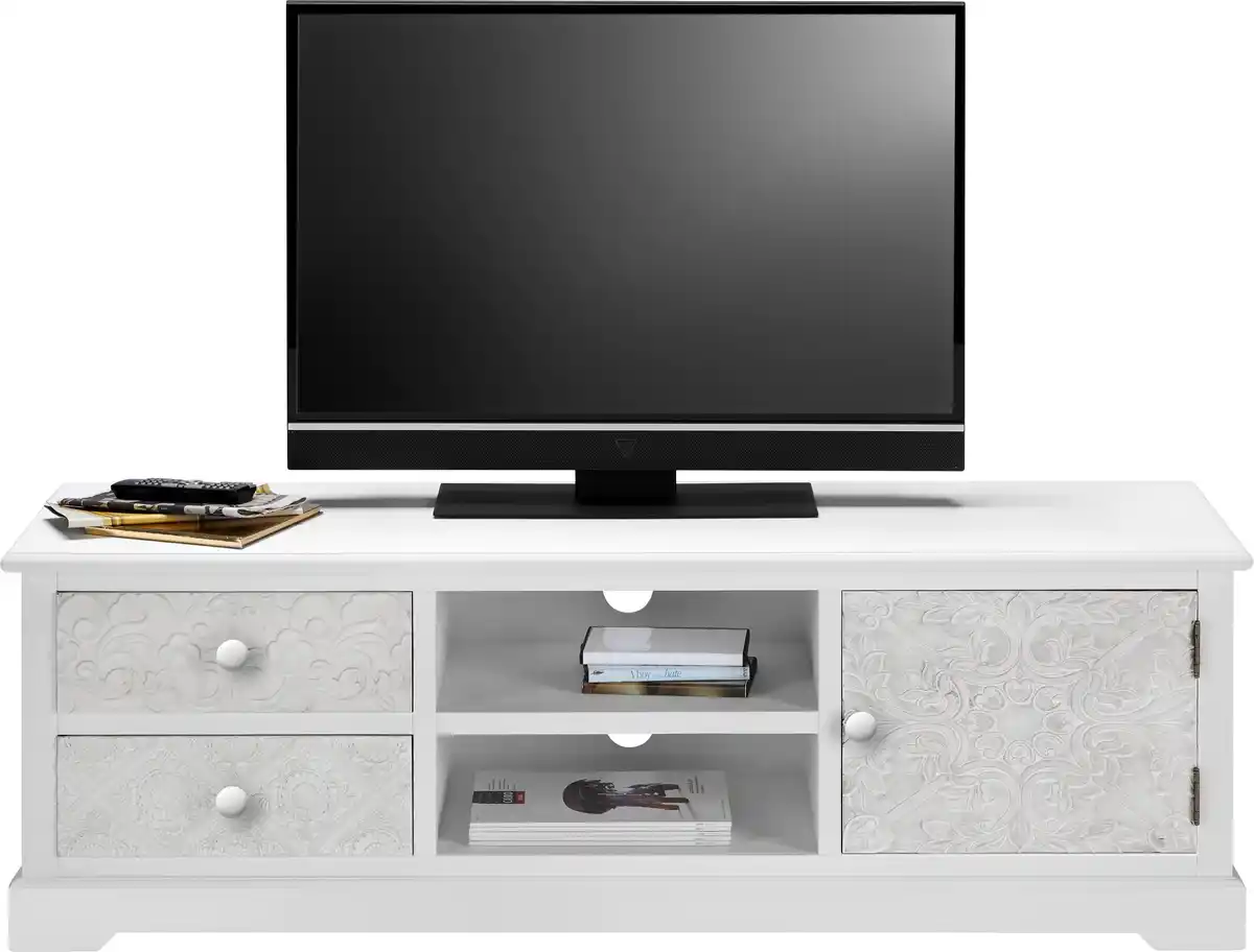 Bild 1 von Lowboard Avery Weiß Echtholz/MDF, Weiß