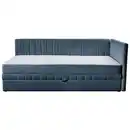 Bild 1 von Mid.you Schlafsofa Roma, Blau, Textil, 3-Sitzer, 212x83x99 cm, Armteil rechts, Wohnzimmer, Sofas & Couches, Schlafsofas, Schlafsofas mit Bettkasten