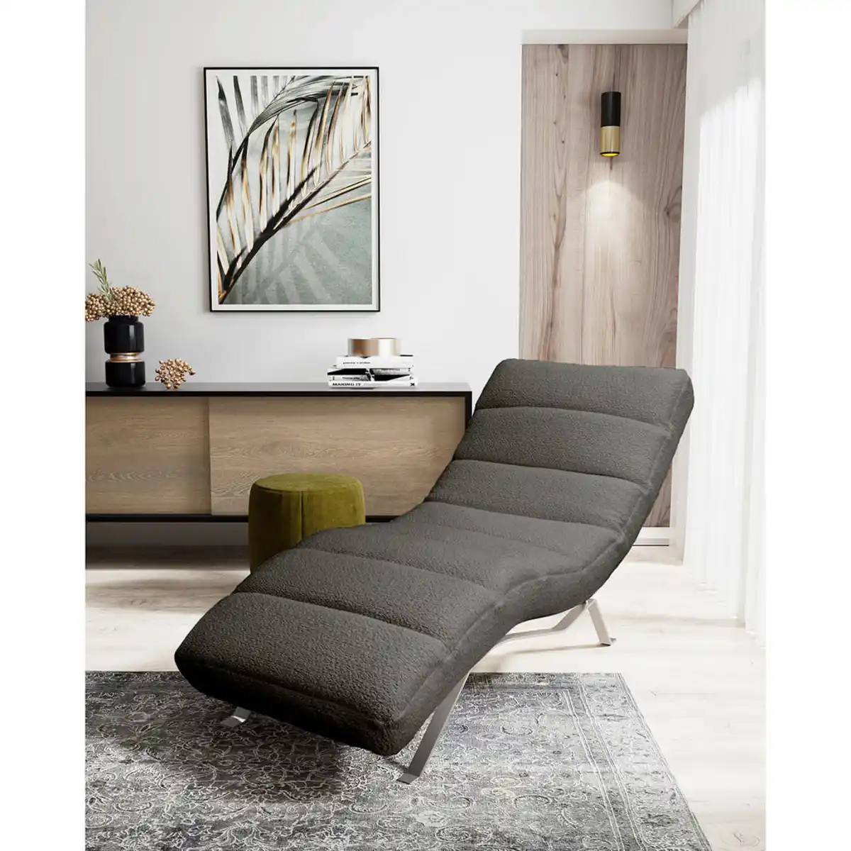 Bild 1 von Livetastic Relaxliege Swing, Anthrazit, Textil, 1-Sitzer, 65x65-95x171 cm, Made in EU, Relaxfunktion, Rücken echt, Wohnzimmer, Sessel, Relaxliegen