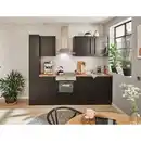Bild 1 von P & B Küchenblock, Schwarz, Kunststoff, 1 Schublade(n) Schubladen, seitenverkehrt montierbar, nur wie online abgebildet bestellbar, 250 cm, Küchen, Küchenzeilen & Küchenblöcke, Küchenzeilen mit