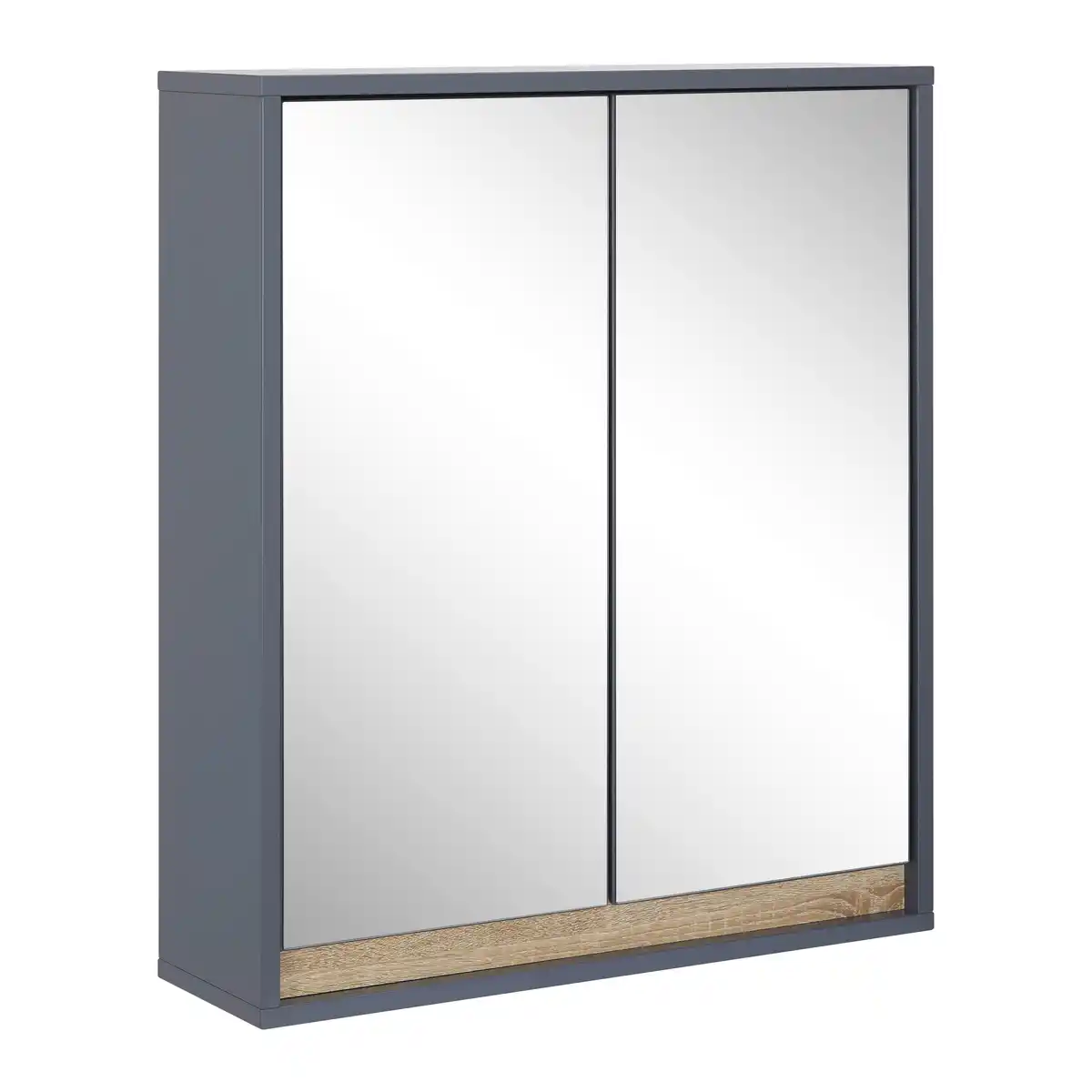 Bild 1 von Spiegelschrank Massimo Dunkelgrau ca. 60x70x18 cm, Dunkelgrau