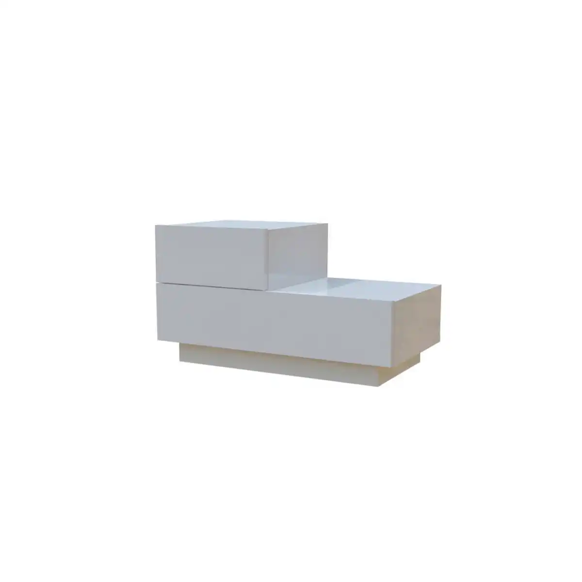 Bild 1 von Livetastic Nachttisch Kayra Kmd002 Nachttisch, Weiß, Holzwerkstoff, Uni, 2 Schublade(n) Schubladen, Sockel, 70x39x30 cm, einfacher Aufbau, Schlafzimmer, Nachttische