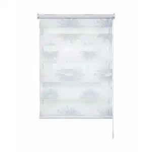 Schwöller Doppelrollo, Weiß, Textil, 80x210 cm, Klemmfix-System, Wohntextilien, Rollos & Jalousien, Rollos, Doppelrollos