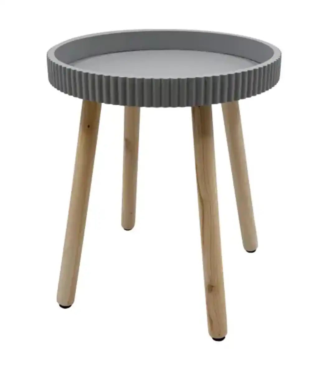 Bild 1 von Beistelltisch aus Holz, grau
