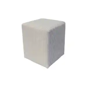 Mid.you Pouf Time, Grau, Textil, Füllung: Polyetherschaumkern, 35x46x35 cm, Made in EU, Wohnzimmer, Hocker, Poufs