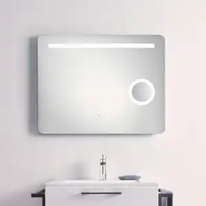 Wandspiegel Silberfarben inkl. LED 'Mirror', Silberfarben