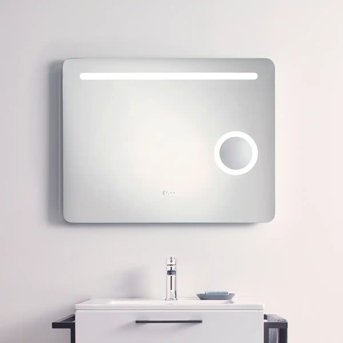 Bild 1 von Wandspiegel Silberfarben inkl. LED 'Mirror', Silberfarben