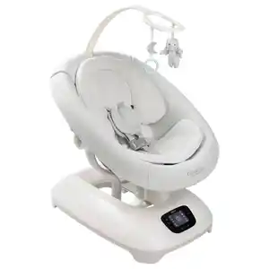 Graco Schaukelwippe Eluma Sway, Grauweiß, Kunststoff, 53x85x71.5 cm, Bezug abnehmbar, waschbar, Wippe feststellbar, elektronische Wippfunktion, Vibration, Musik, Schaukelfunktion, Babymöbel, Babywi