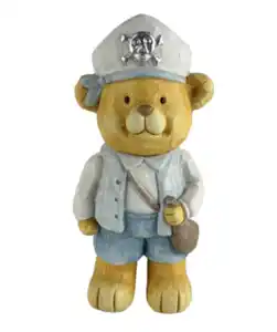Deko-Bär Matrose, weiß/blau
