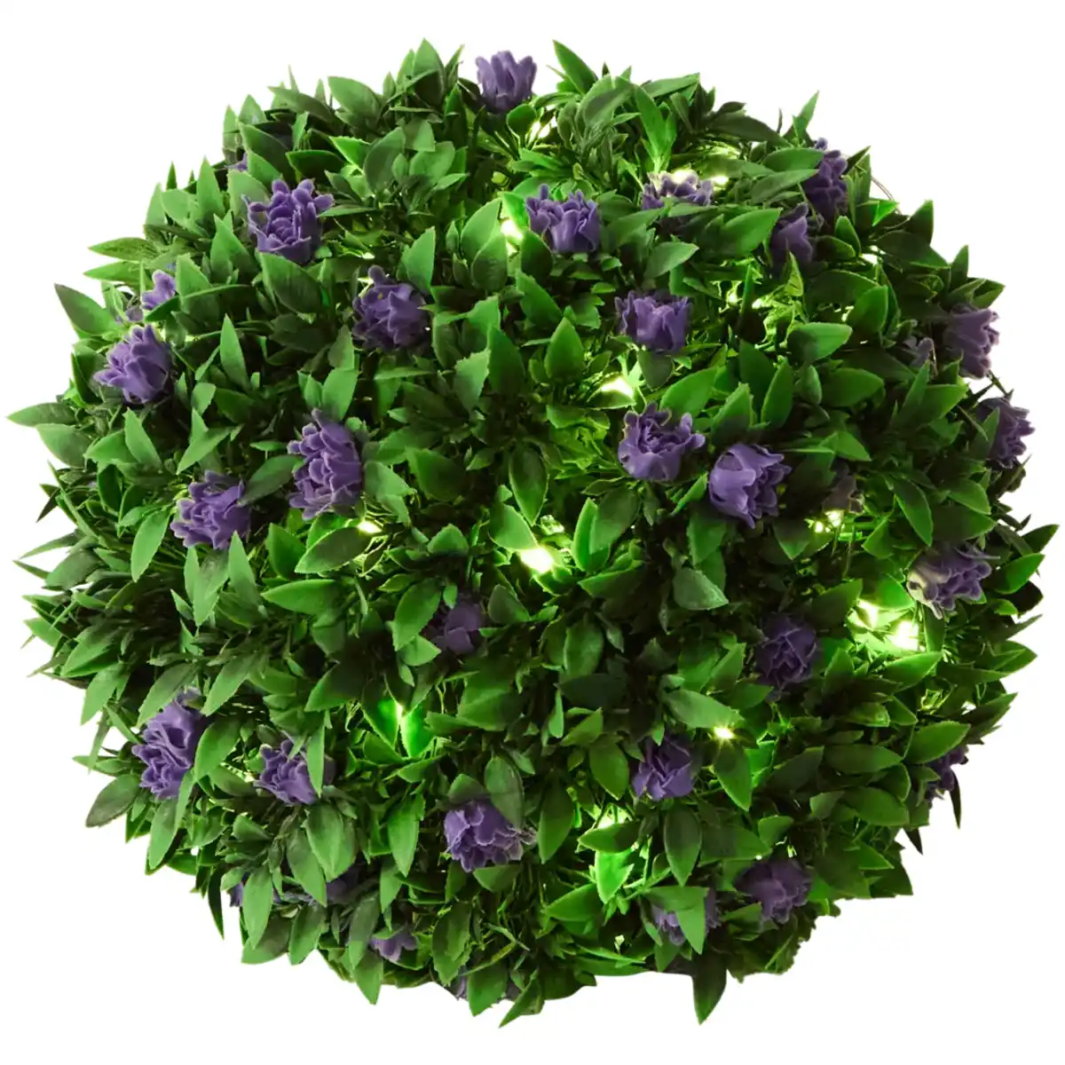 Bild 1 von Kunstblumenkugel mit Solarbeleuchtung
