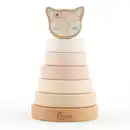 Bild 1 von Stapelturm Stapelturm Reh Ella, Rosa, Beige, Holz, 8-teilig, Buche, 10x18.5x10 cm, female, schadstofffrei, Spielzeug, Babyspielzeug, Motorikspielzeug