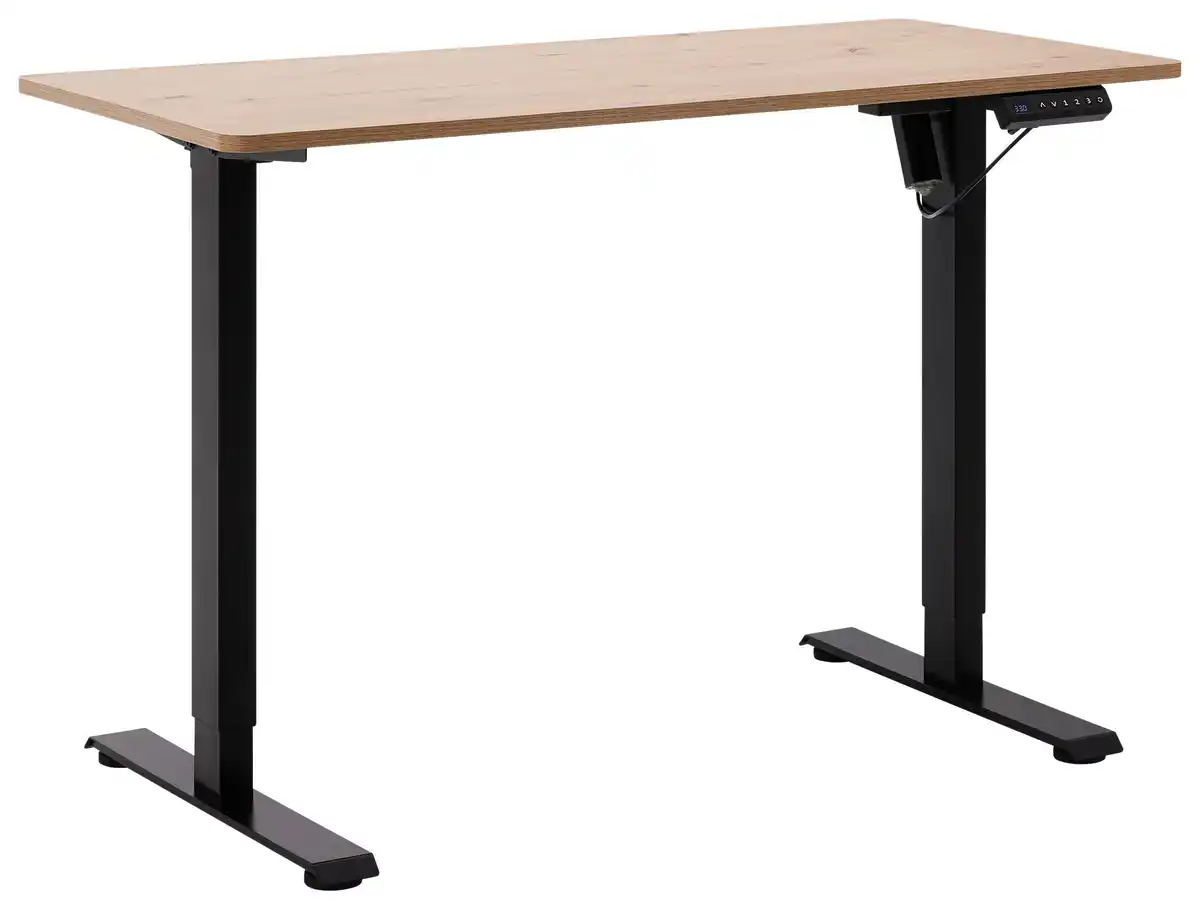 Bild 1 von Schreibtisch Emil II Schwarz/Eiche Artisan, Schwarz, Eiche Artisan