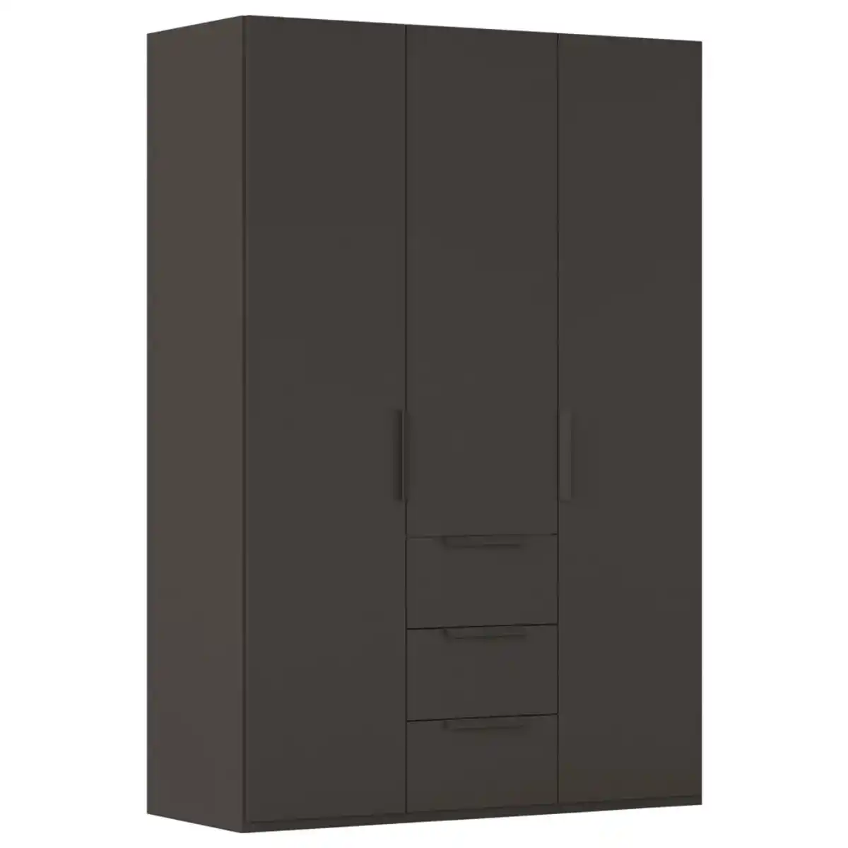 Bild 1 von Novel Drehtürenschrank, Graphit, Metall, 3 Fächer, 3 Schublade(n) Schubladen, 151x235x61 cm, Blauer Engel, BQ - Bündnis für Qualität, Made in Germany, DIN EN ISO 50001, Typenauswahl, Beimöbel e