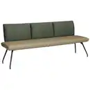 Bild 1 von Moderano Sitzbank, Olivgrün, Khaki, Metall, Textil, 2-Sitzer, 140x88x62 cm, Stoffauswahl, Typenauswahl, mit Rückenlehne, in verschiedenen Größen erhältlich, Esszimmer, Bänke, Sitzbänke