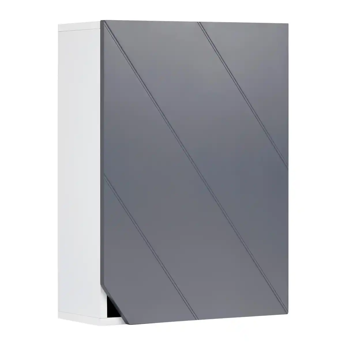 Bild 1 von Hängeschrank Rocco Grau ca. 42,6x60x20 cm, Grau, Weiß