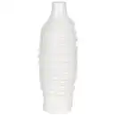 Bild 1 von Ambia Home Vase, Weiß, Keramik, spiralförmig, 12.5x36.6x13.5 cm, handgemacht, zum Stellen, auch für frische Blumen geeignet, Dekoration, Vasen, Keramikvasen
