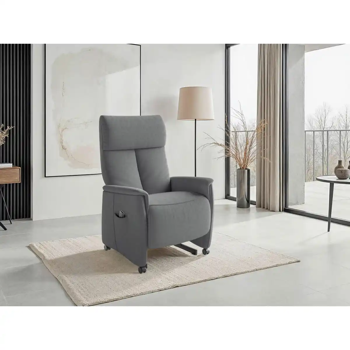 Bild 1 von Sit & More Relaxsessel TV Cremona Comfort E L3, Grau, Textil, 76x114x84 cm, Goldenes M, Oeko-Tex® Standard 100, Made in Europe, DGM-Klimapakt, Relaxfunktion, Liegefunktion, Aufstehhilfe, gepolsterte